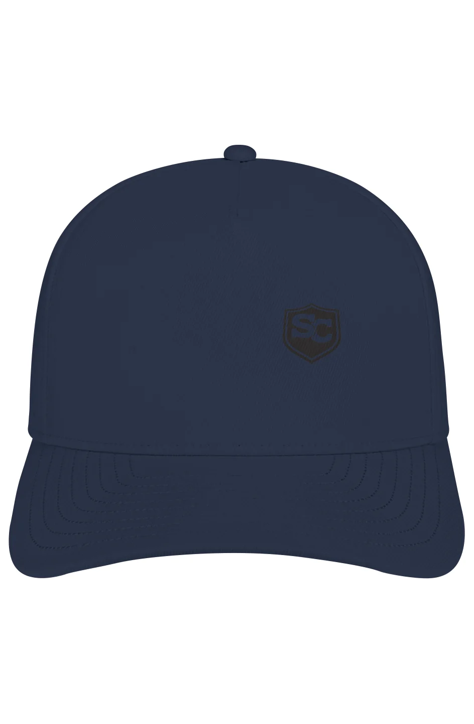 Gorra perforada impermeable azul marino con el escudo SC