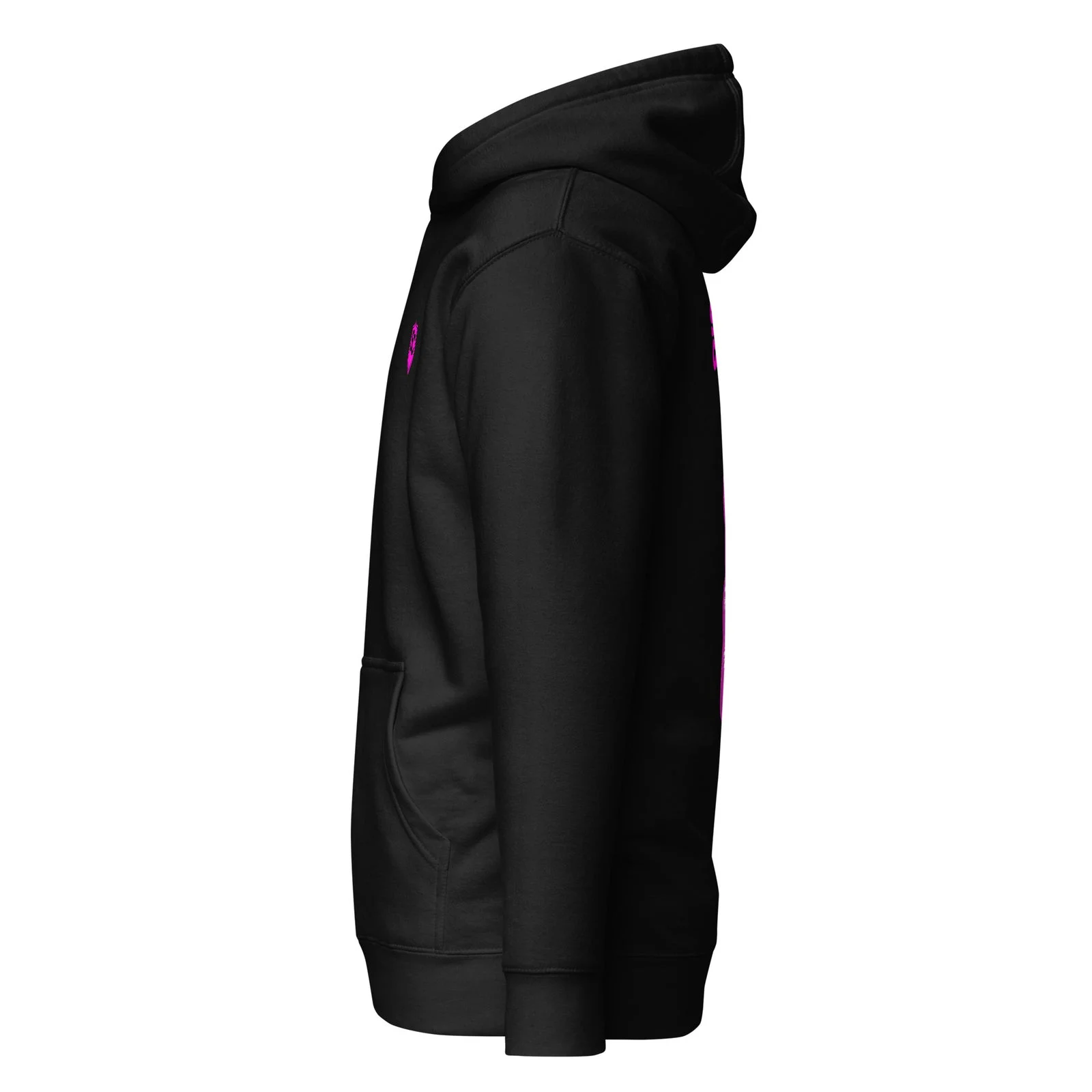 Sudadera Candy negra, vista lateral izquierda