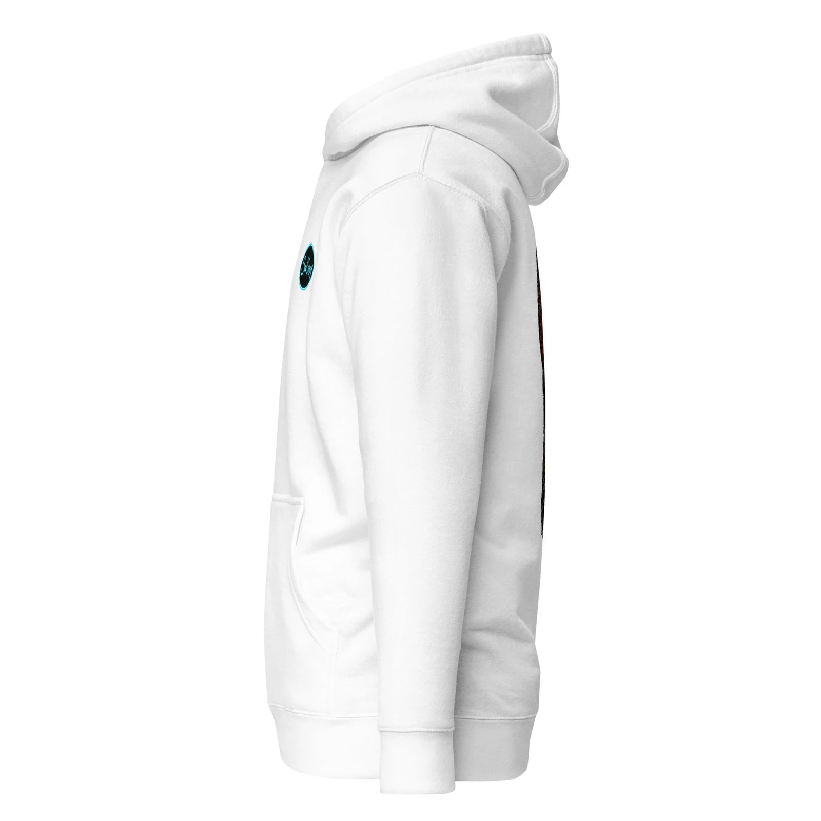 Sudadera Catrina blanca, vista lateral izquierda